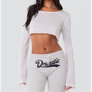 edikted long sleeve crop top